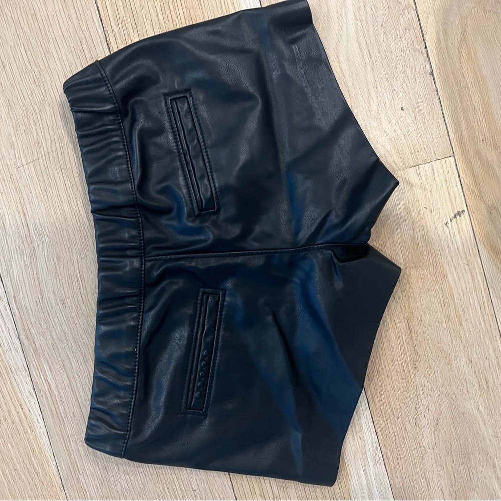 Blank NYC girls leather shorts size 7